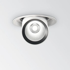 Faretto Tubolare Moderno Nova Alluminio Bianco 1 Luce 30W 3000K Luce Calda