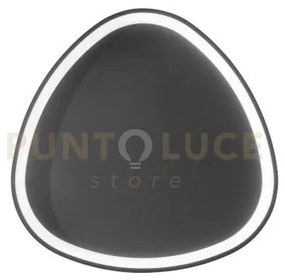 Plafoniera led klapton nera 60w 8360lm cct 3000 4000 6500k 65x65x7c...