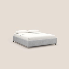 Sara sommier con giroletto contenitore in tessuto impermeabile T02 grigio chiaro