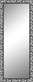 Specchio Atena rettangolare in legno nero, argento 60 x 170 cm