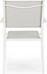 Sedie Da Esterno In Alluminio Bianche Con Braccioli Hilde Bizzotto - 4 pezzi