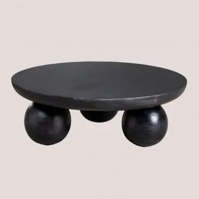 Tavolino in Legno di Mango Cotia Nero liscio - Sklum