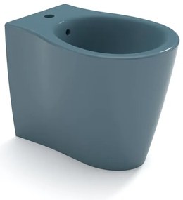 Bidet filomuro Soft OLYMPIA CERAMICA L 36 x H 42 x P 55 cm Petrolio lucido