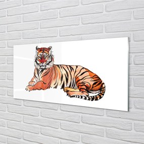 Rivestimento parete cucina Tigre dipinta 100x50 cm