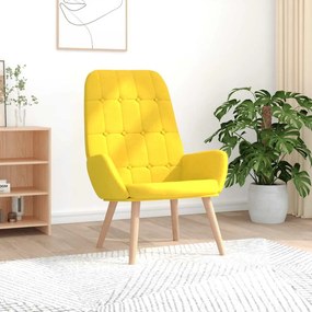 Sedia Relax Giallo Chiaro İn Tessuto /