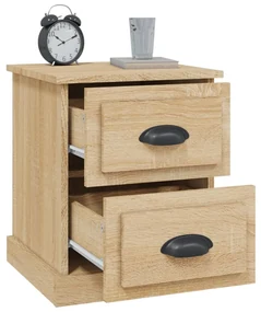 Comodino rovere sonoma 39x39x47,5 cm in legno multistrato