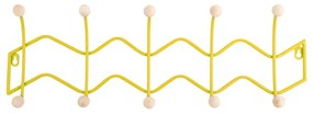 Attaccapanni da parete giallo in metallo 61 cm Zig Zag – PT LIVING