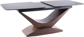 Tavolo allungabile Dolce Ceramic grigio ITALY GREY/noce - L180-240 cm