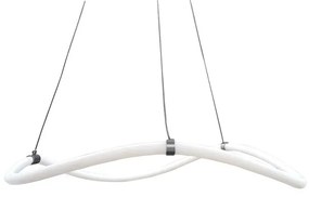 Lampadario LED moderno Annie grigio Ø60cm, luce naturale 2700 lumen, NOVECENTO