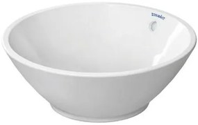 Lavabo tondo 42 cm da Appoggio Senza Foro Con Troppo Pieno Bianco Bacino 0325420000 Duravit