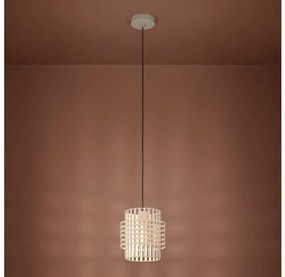 Eglo 390146 - Lampadario a sospensione con filo OLTAMAR 1xE27/40W/230V diametro 21 cm color crema