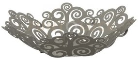 Centrotavola grande moderno albero della vita fango in ferro 38x11cmh