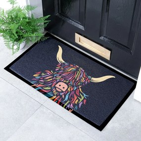 Zerbino in PVC 40x70 cm Highland Cow – Artsy Doormats