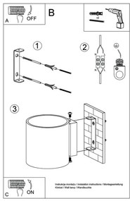 Sollux SL.0490 - Applique ORBIS 1xG9/40W/230V legno