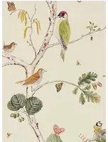 Sanderson Carta da parati Woodland Chorus - Cream/ Multi