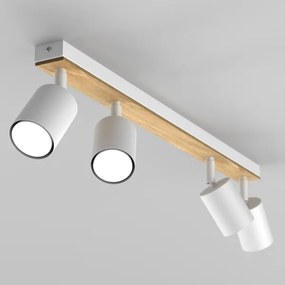 Faretto TULON 4xGU10/8W/230V bianco/quercia