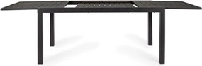 Tavolo In Alluminio Allungabile Da Esterno 90x160-240 Cm Antracite Hilde Bizzotto