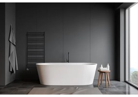 P.M.H. AV4B - Scala asciugamani da bagno AVENTO, 567 W, 121 cm, nero
