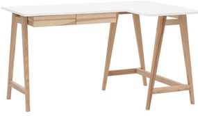 Tavolo da lavoro con piano bianco 85x135 cm Luka - Ragaba