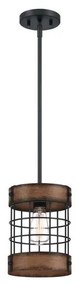 Westinghouse 61179 - Lampadario a sospensione con filo LANGSTON 1xE27/60W/230V barnwood
