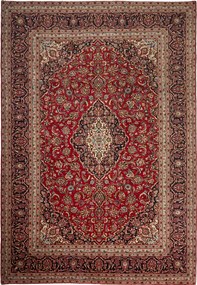 Kashan Tappeto persiano 240x350 Blu (Iran) Annodato A Mano
