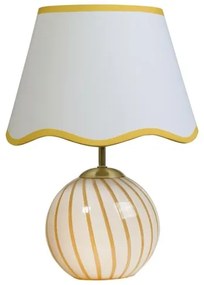 Searchlight EU99410YL - Lampada da tavolo CELINE 1xE14/60W/230V