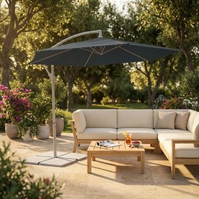 DELPHINUS - ombrellone da giardino decentrato