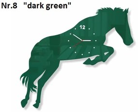 Orologio da parete da soggiorno Cavallo Verde scuro