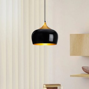 Opviq Berceste 212-S lampada a sospensione Ø30cm nero/oro