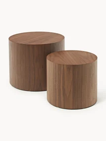 Set di 2 tavolini in legno Dan