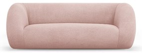 Divano bouclé rosa chiaro 210 cm Essen - Cosmopolitan Design