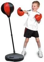 Punching Ball per Bambini Asta Regolabile 100 cm con Guantoni e Base Riempibile