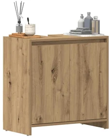 Mobile Lavabo Bagno Rovere Artigianale Legno Multistrato /