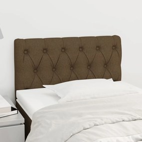 Testiera Marrone Scuro 80 X 7 X 78/88 Cm İn Tessuto /