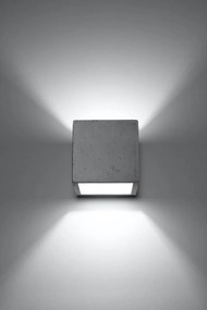 Applique in Cemento da Parete QUAD G9 Grigia da interno