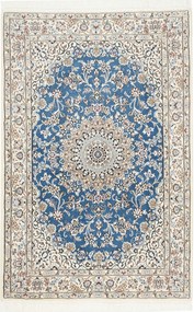 Nain Tappeto persiano 100 x 160 Blu (Iran) Annodato A Mano