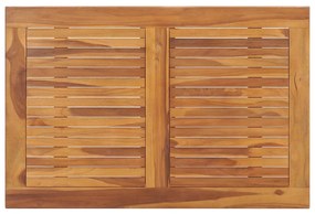 Tavolo da giardino pieghevole 90x60x75 cm in massello di teak