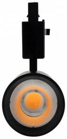 Faro LED 30W Trifase Nero 60° 120lm/W, CRI92, no Flickering - BRIDGELUX LED Colore  Bianco Naturale 4.000K