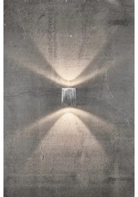 Nordlux - Applique da esterno LED CANTO 2xLED/6W/230V IP44 argento