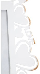 Portafoto in metallo bianco, 25 x 27,7 cm - Mauro Ferretti