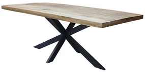 INDY - tavolo con piano in legno massiccio