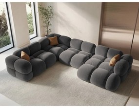 Divano angolare grigio (con penisola a sinistra/a U) Loretto – Cosmopolitan Design