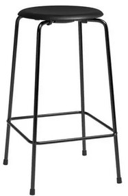 High Dot™ Counter Stool 4-legs Intense leather Black - Fritz Hansen