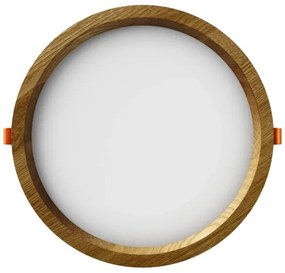 APLED - Lampada LED RONDO WOODLINE LED/18W/230V 4000K diametro 26 cm quercia legno solido