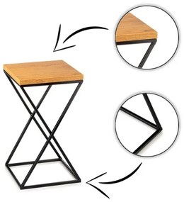 Portafiori LOFT 40x24 cm nero/marrone