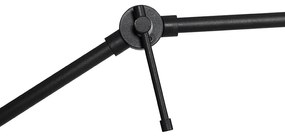 Lampada da terra moderna nera regolabile - Editor