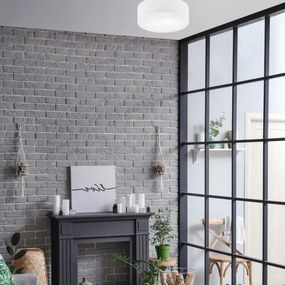 Plafoniera DANTE 1xE27/60W/230V diametro 26 cm bianco