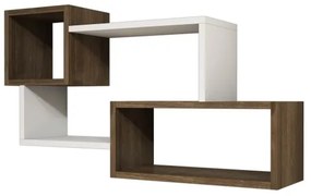 Mensola da parete AFRO 51x90,6 cm bianco/marrone