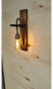 Lampada da parete AHSAP 1xE27/40W/230V Pino/Noce