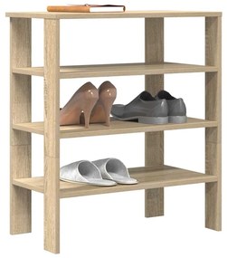 Scarpiera Rovere Sonoma 61x32x70 Cm İn Legno Multistrato /